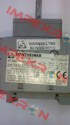 WAW922/LT80/3V /Z33RG/1/NGG/HV10  Sontheimer