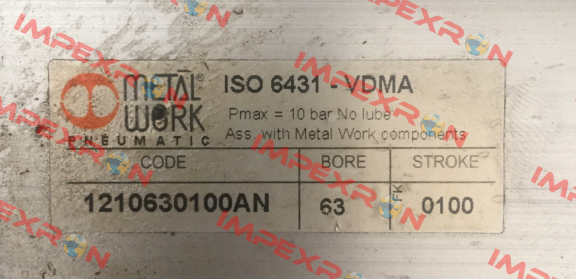 Komplett NBR Dichtungs-Satz Ø63  Metal Work