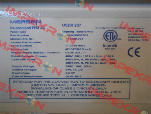 USDK 237 Mersen