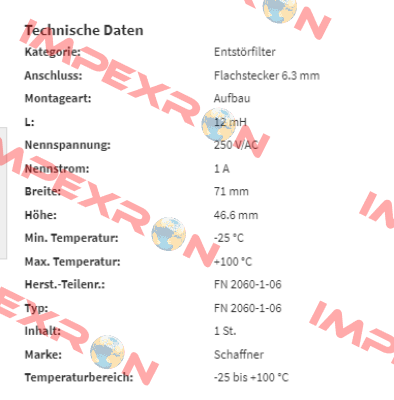 FN2060-1-06 Schaffner