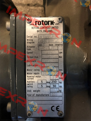 S/N:L02632240102 Rotork