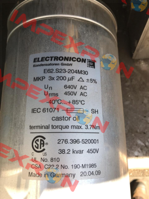 E62.S23-204M30 Electronicon