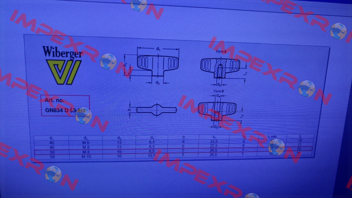 GN 834-58-M8-D-MT Wiberger