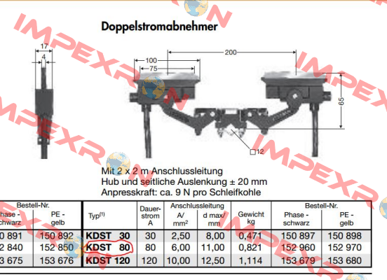 SA-KDST80PH-2000 (0152960/00)  Vahle