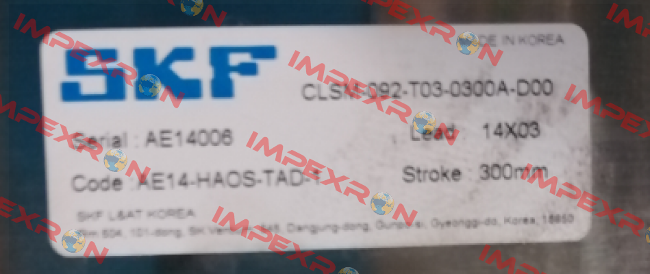 CLSM-092-T03-0300A-D00 (SK Z010115) Skf