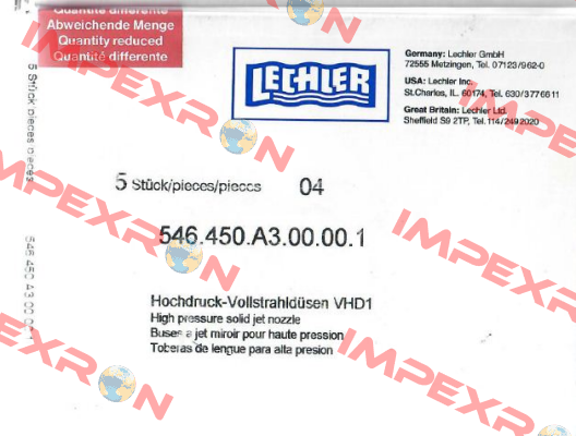 546.450.A3.00.00.1 Lechler