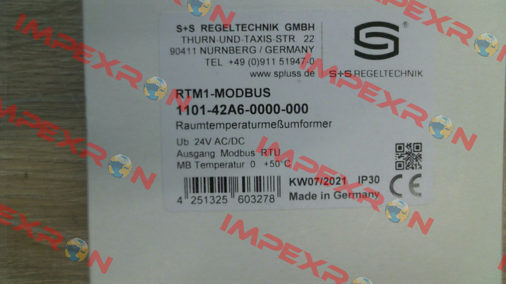 1101-42A6-0000-000 S+S REGELTECHNIK