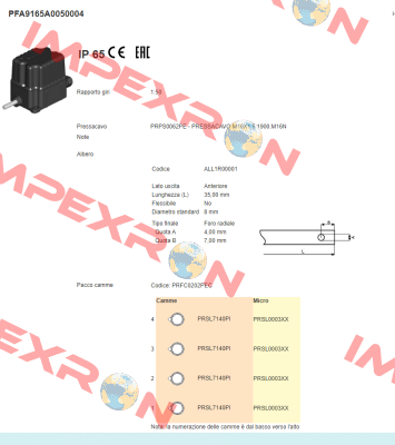 PFA9165A0050004 Ter Tecno Elettrica Ravasi