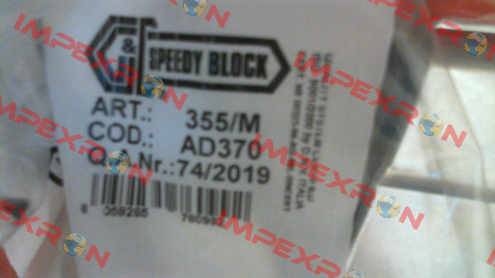 AD370 - 355/M Speedy Block