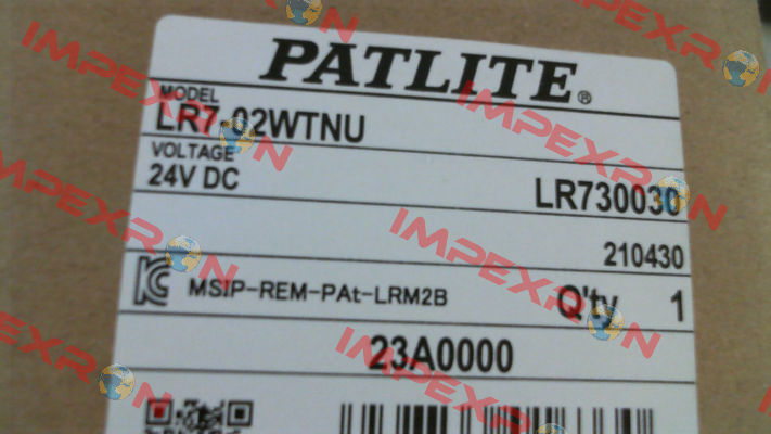 LR7-02 WTNU Patlite