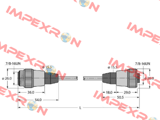 RSV-RKV-FBY49OG-60M/5D Turck