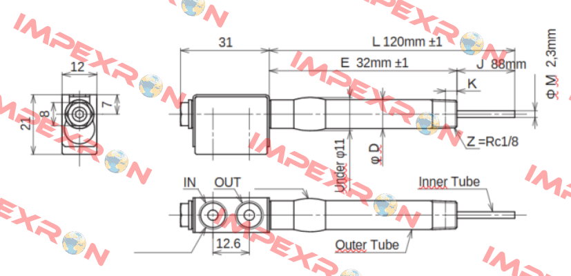 JC-KRM-10-L120-E32-J88-M2.3 Ahresty-tec