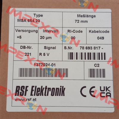 MSA654.23 Rsf Elektronik